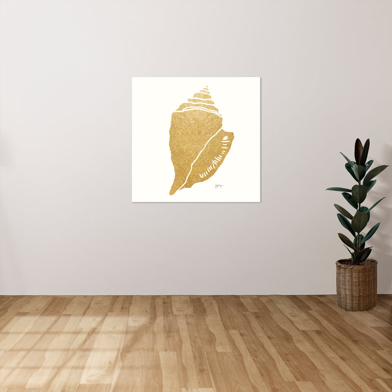 "Decorative Shell II" by Tava Studios Print on Canvas, H 18 po x l 18 po x P 1 po