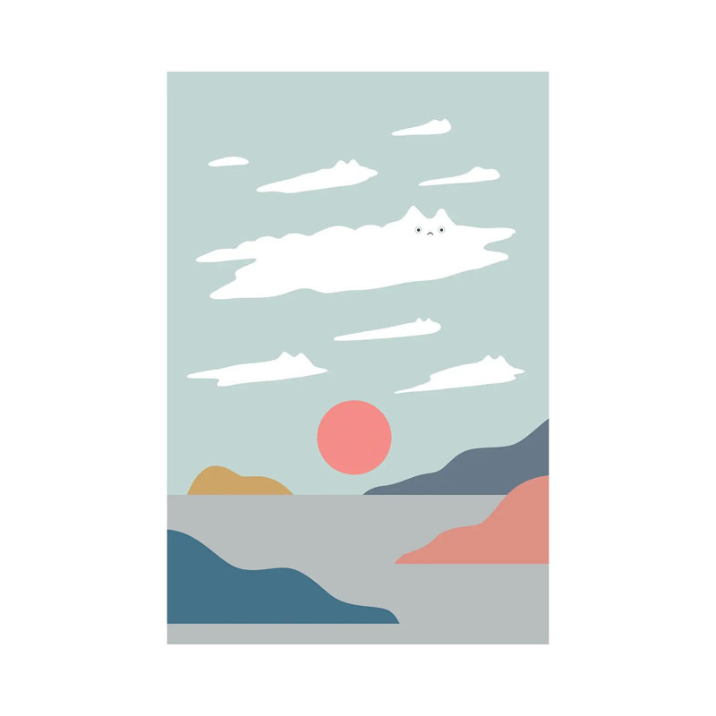Cat Landscape XXIII by Lim Heng Swee - Wrapped Canvas Gallery-Wrapped Canvas Giclée, 66.04 cm H x 45.72 cm W