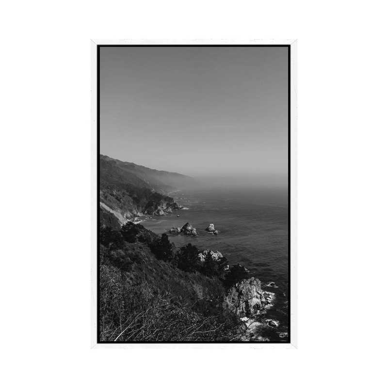 Big Sur III by Bethany Young - Print on Canvas, 66.04cm H x 45.72cm W x 3.81cm D, White Framed