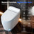 BCANHOME Smart Toilet with Tankless Bidet Wash, Auto Open Lid, 1.28 Gallons Auto Dual Flush, Heat Seat, Warm Wash/Dryer, Soft Closing, Remote Control