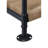 Industrial Style Bookshelf With Ample Storage Space And 4 Tier Wooden Shelves In Black Oak Stylish Rectangular Metal Frame Of For