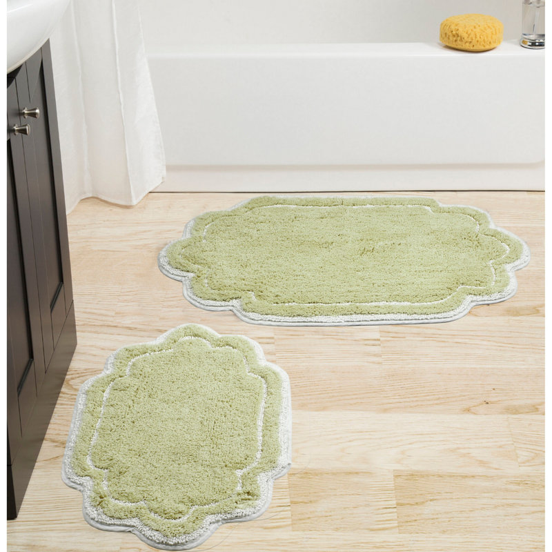 Tapis pour salle de bain Dobrinka, Vert