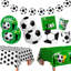 Fournitures de décorations de fête de soccer, ensemble de vaisselle d'anniversaire de soccer 106 pièces