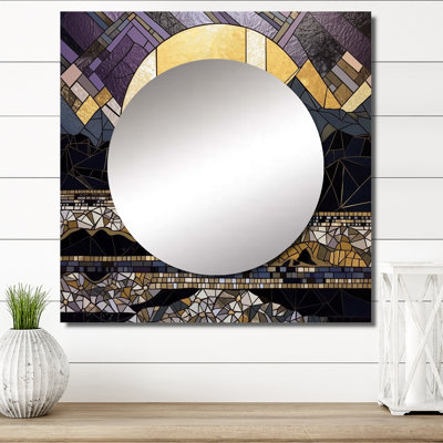 Piech - City Geometric Square Mirror Wall Art For Bathroom