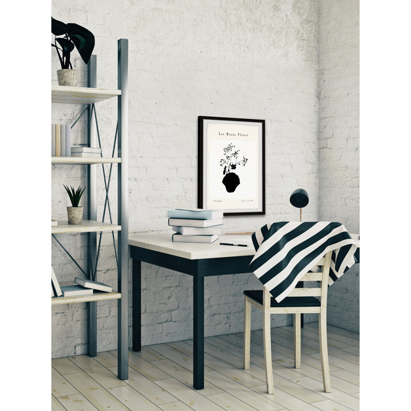 Les Beaux Fleurs - Single Picture Frame Print, 45cm H x 38cm W
