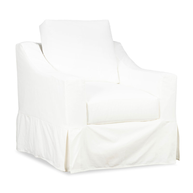 Fauteuil à housse avec coussins Cranbrook, Chenille Crypton® neige Nomad