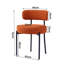 Nattalee 75.95cm H Upholstered Metal Side Chair-756079244