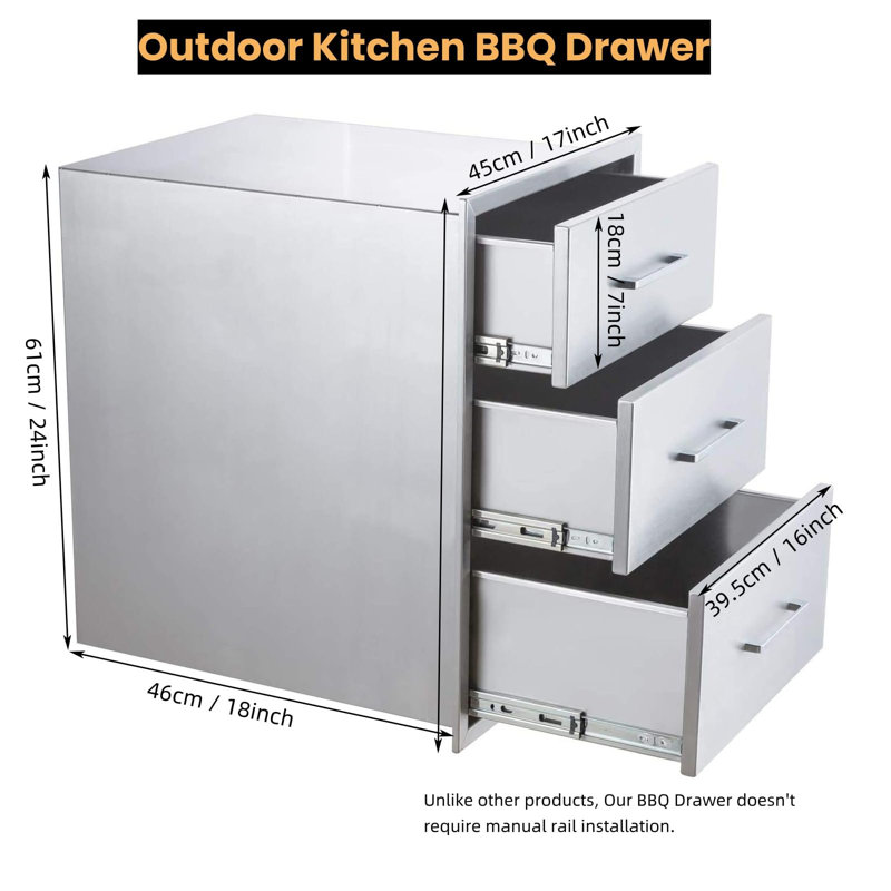 3 Drawer Storage Drawer