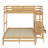 Space-Saving Twin Over Full Bunk Bed With Built-In Desk, Wood Bunk Bedand With Three Drawers-1264507178