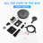 Modern 2-Function Set Minimalist Concealed Shower System - Solid Brass Control Valve, ABS Overhead & Handheld Shower with Self-Cleaning Silicone Nozzles