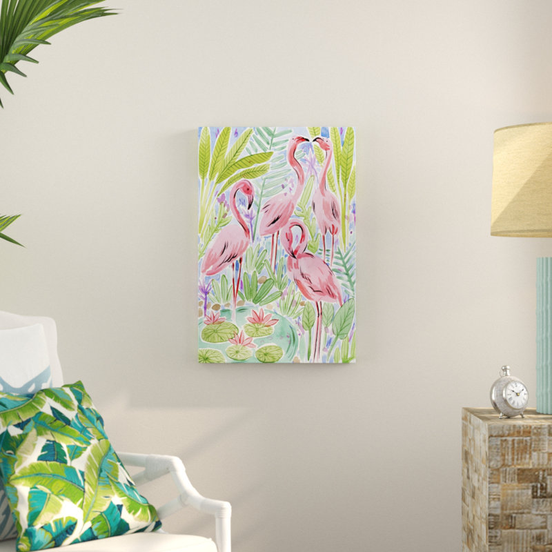 «Wild Natation I», peinture sur toile, H 30 po x l 20 po