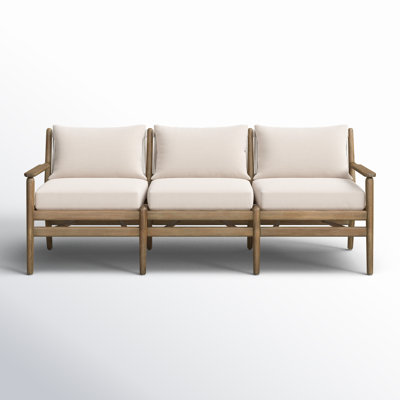 Baltzer 73" Eucalyptus Patio Sofa