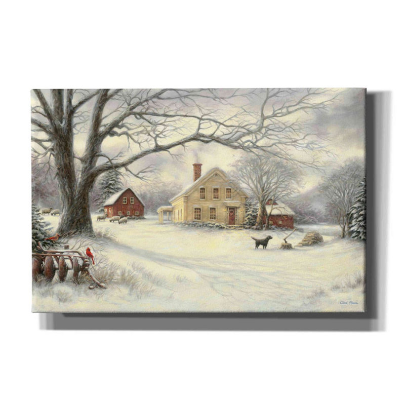 «Old Country Farm» par Chuck Pinson, art mural sur toile, H 40 po x l 60 po x P 1,5 po