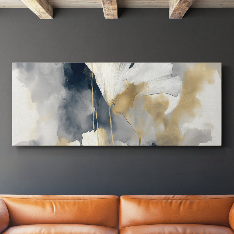 Abstract Series 10 #II-Wide Gallery Wrapped Canvas, 12" H x 30" W