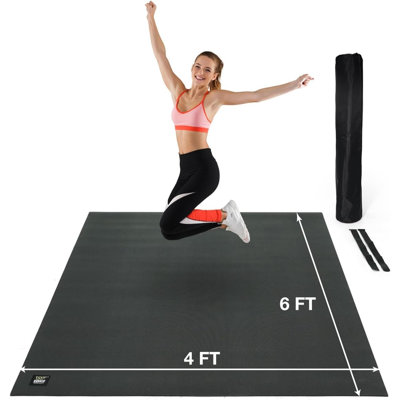 WF Athletic Supply Extra Large Non-Slip Exercise Floor Mats for Gym, Home, Exercise Equipment