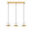 Elegant Adjustable Chandelier, Metal Body, 26.4 x 6.7 x 43.7 inches | Cap Size: Ø6.7 x 6.3 inches | Max Height: 43.3 inches | 3 x E27 Socket (Bulb Not Included) | Modern White Design for Dining Room & Living Spaces-409131708