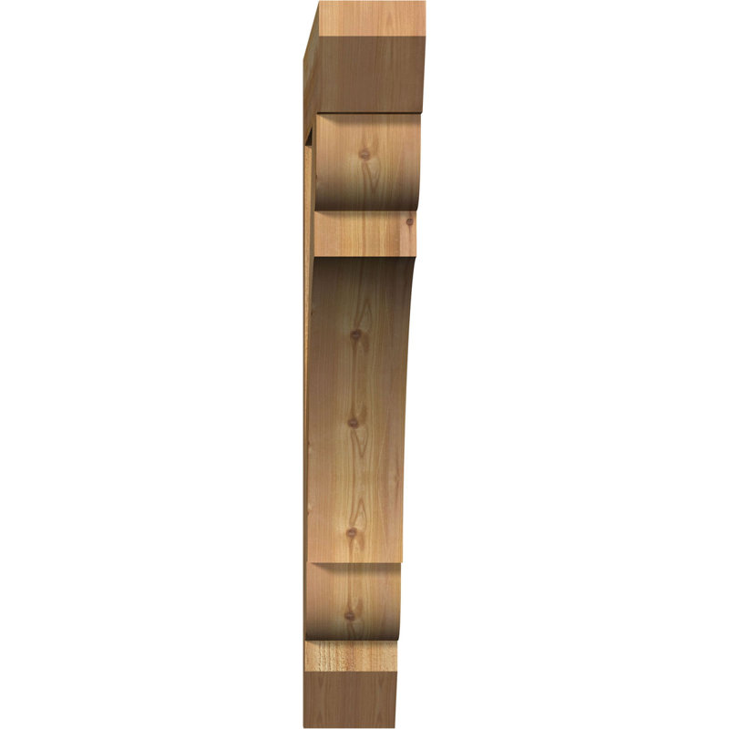 Support de scie brute à lamelles rugueuses Western l 6 po x P 44 po x H 44 po, Cèdre rouge, H 44 po x l 6 po x P 44 po