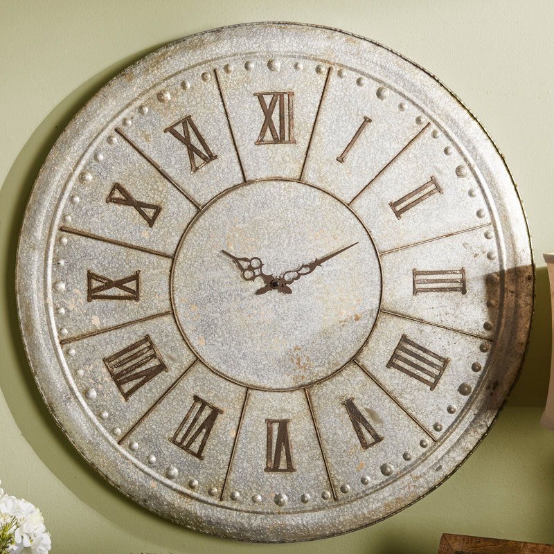 Horloge murale surdimensionnée 29,5 po Hawkinsville