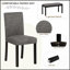 Ensemble de table de salle à manger 6 pièces avec banc et chaises, conception moderne à deux tons pour les réunions de famille et l'utilisation quotidienne-1542010773-1542010770-1542010771