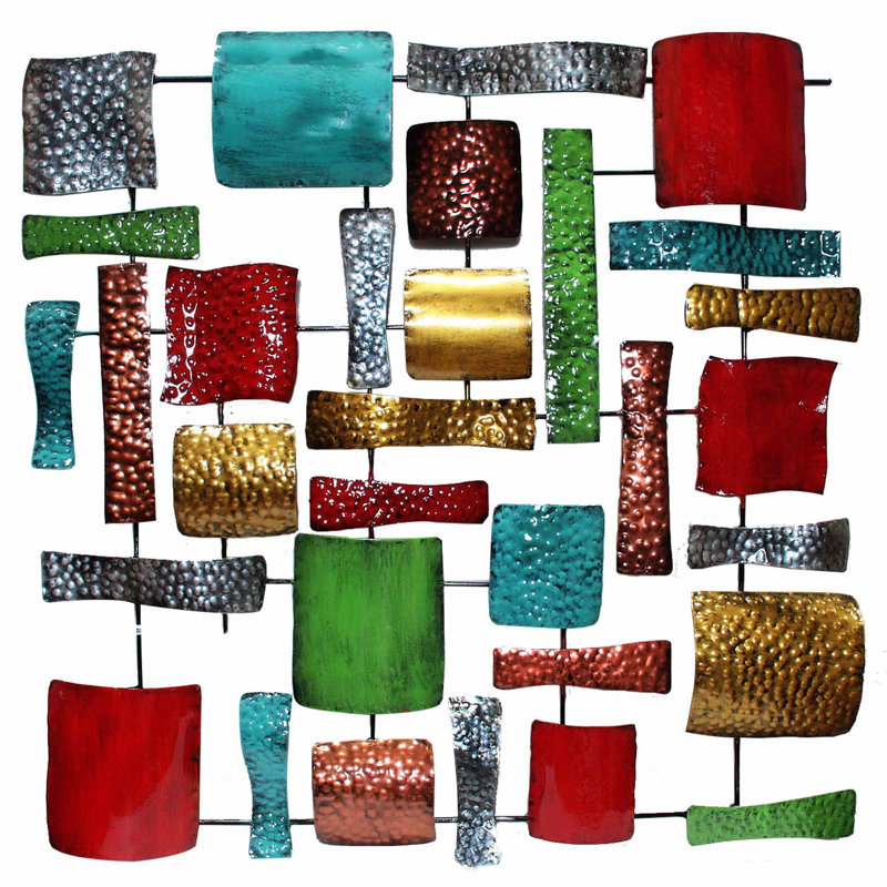 Handmade Traditional Abstract Wall Decor on Metal