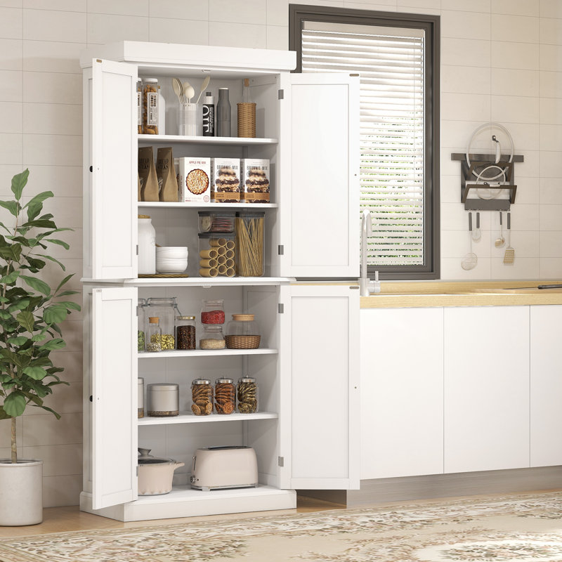 73" Kitchen Pantry, White