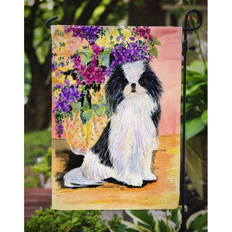 Drapeau de jardin à 2 côtés japanese chin