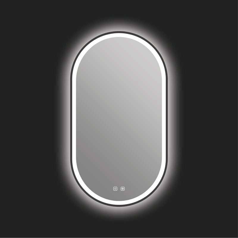 Miroir Kiara, Noir mat
