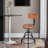 Gianantonio Swivel Pine Solid Wood Adjustable Height Counter Stool with Steel Frame-1630286134