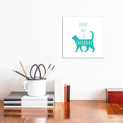Caturday by Amanda Murray - Wrapped Canvas Print