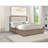 Eastern King LED Storage Bed with Plush Headboard