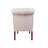 Elegant Wing Chair, Ecru Color, 24.0 x 36.2 x 35.4 inches | Solid Wood Frame, 100% Polyester Easy Clean Fabric | Perfect for Rustic & Traditional Decor, Comfortable Seating for Living Room or Hotel Lounge-466901498