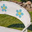 Banc de jardin en fer Charleston 1940 avec détails floraux-1962794947