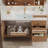 Japanese style simple stylish bathroom cabinet