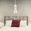 35cm H Metal Novelty Pendant Shade ( Uno ) in Pink