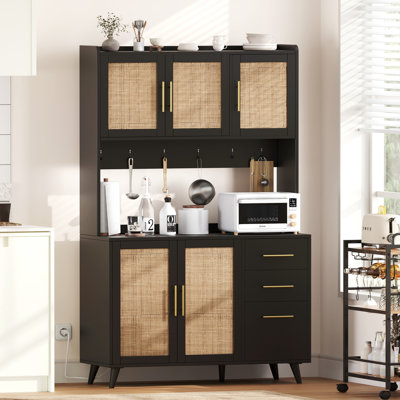 Buffet de 70,9 po avec tablette de micro-ondes Manganaro