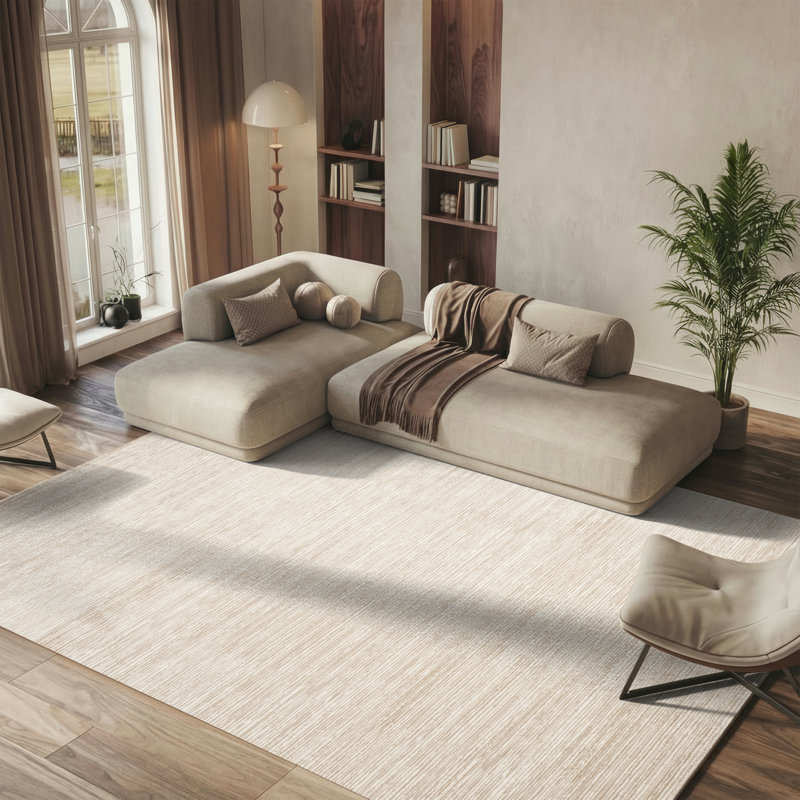 Aaishah Cream Area Rug, Rectangle 8' x 10'