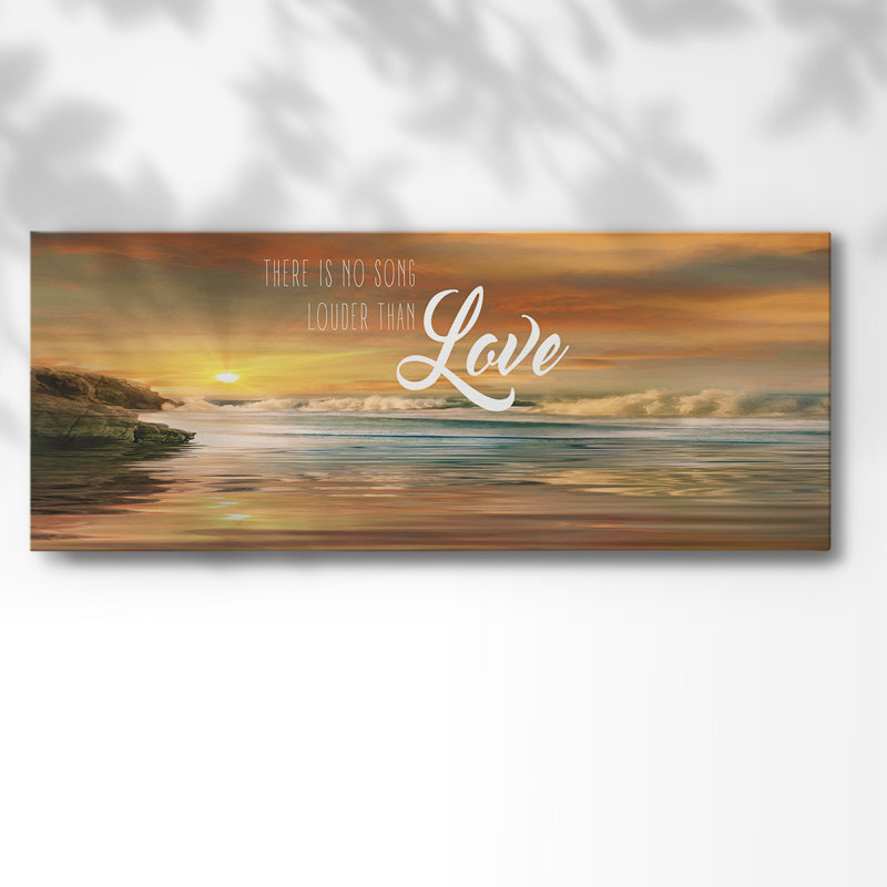 «Louder Than on Canvas», art textuel, H 20 po x l 50 po x P 1,5 po