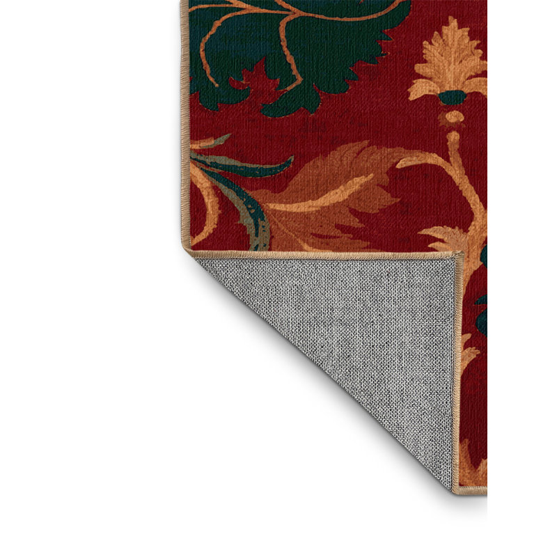 Tapis brun français lavable à la machine, Tapis de couloir 2 pi x 5 pi