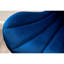 Fauteuil pivotant moderne bleu, 2 places, réglable en hauteur grâce à un vérin à gaz, confortable et rembourré. Siège en mousse, rotation à 360°, hauteur réglable.