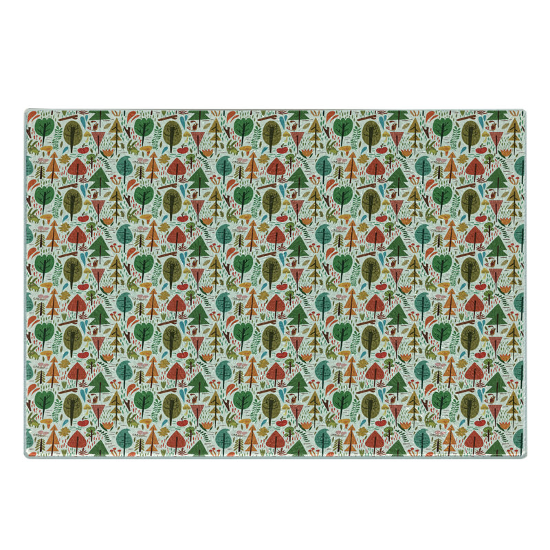 Multicolore planche à découper en verre trempé Ambesonne