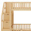 Lit superposé élégant avec rangement pour escalier intégré-1742909724