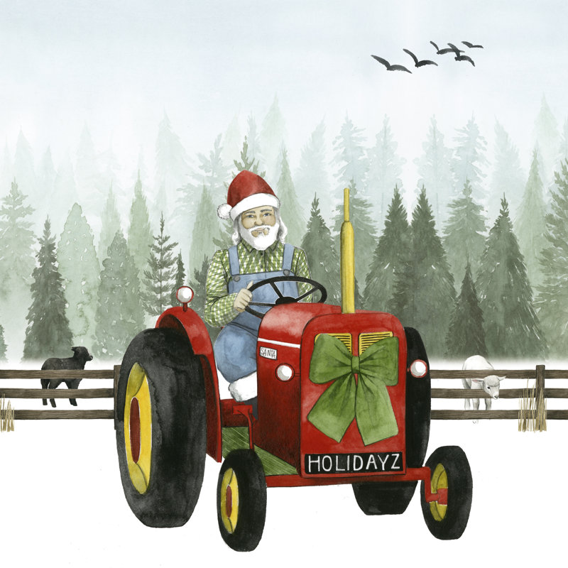 Country Santa I by Grace Popp - Wrapped Canvas Painting, 51cm H x 51cm W
