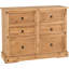 Castillon 6 Drawer 133Cm W Solid Wood Double Dresser