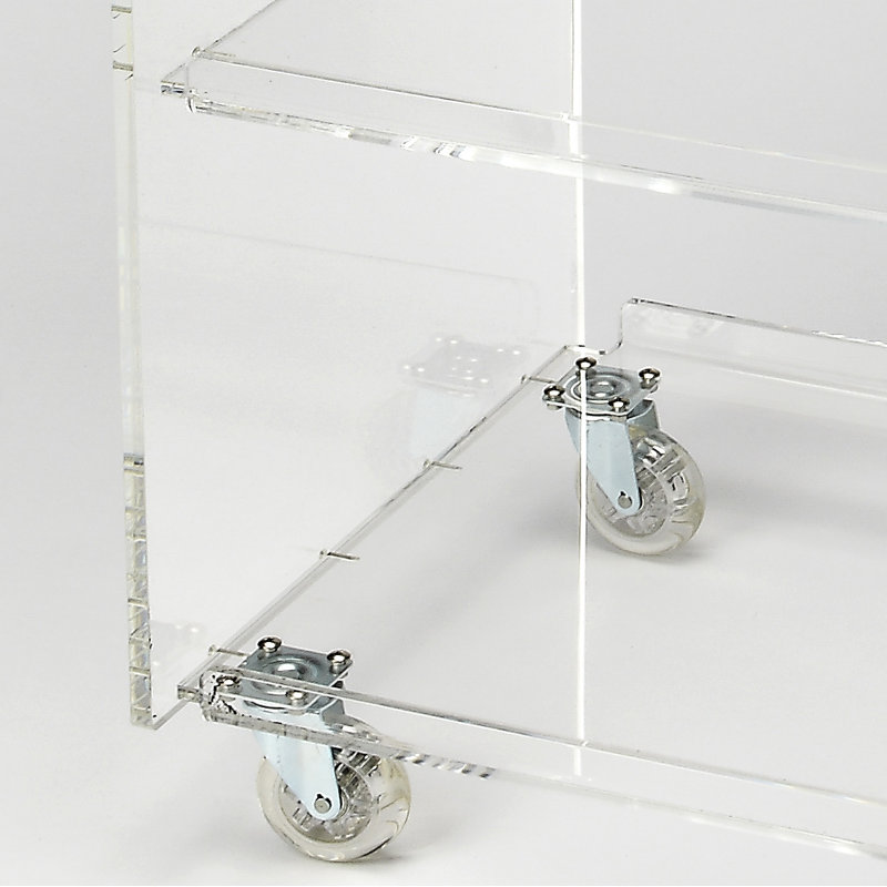 Alachua Acrylic Trolley Bar Cart