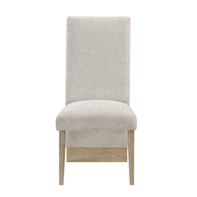 STACEY BEIGE/NATURAL DINING CHAIR SET OF 2