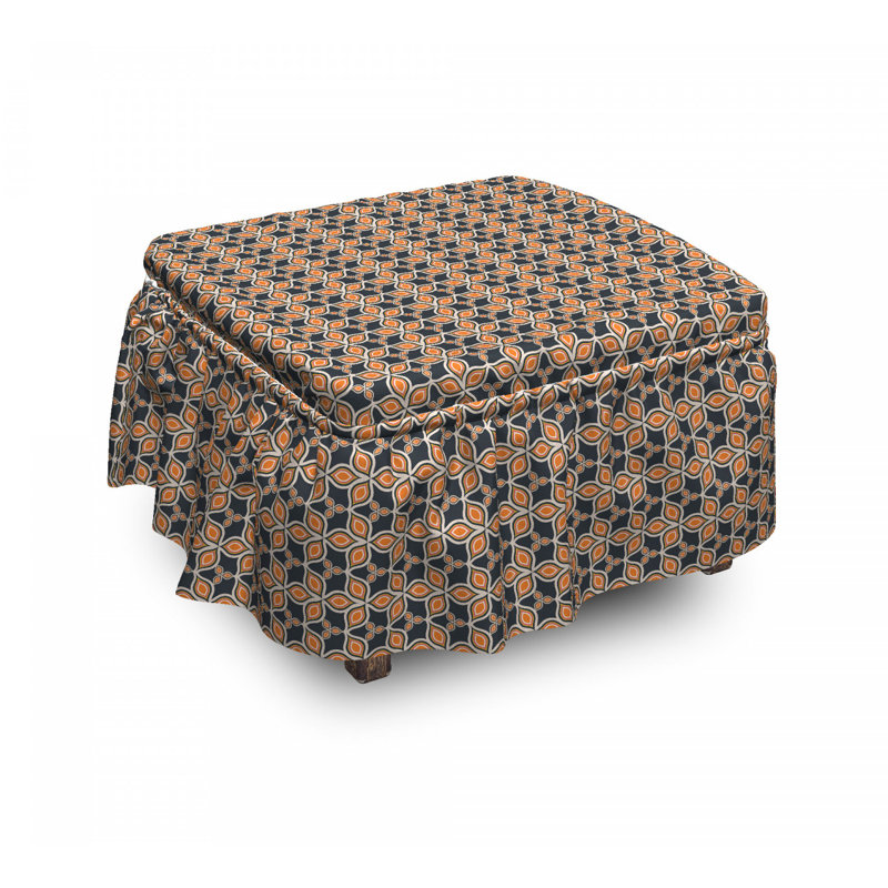Housse pour repose-pieds de feuillage d’automne