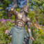 Statue de jardin Ellidh Nautical Magnesium Merman-1633657671