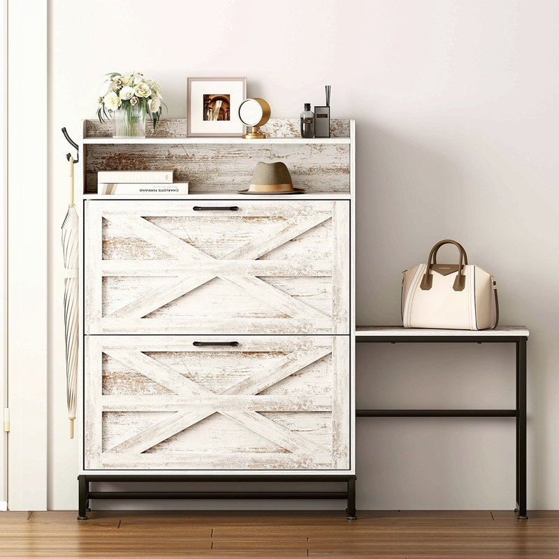 Armoire à chaussures, armoire à chaussures d'entrée de maison, armoire de rangement pour balcon d'entrée, étagère à chaussures de grande capacité