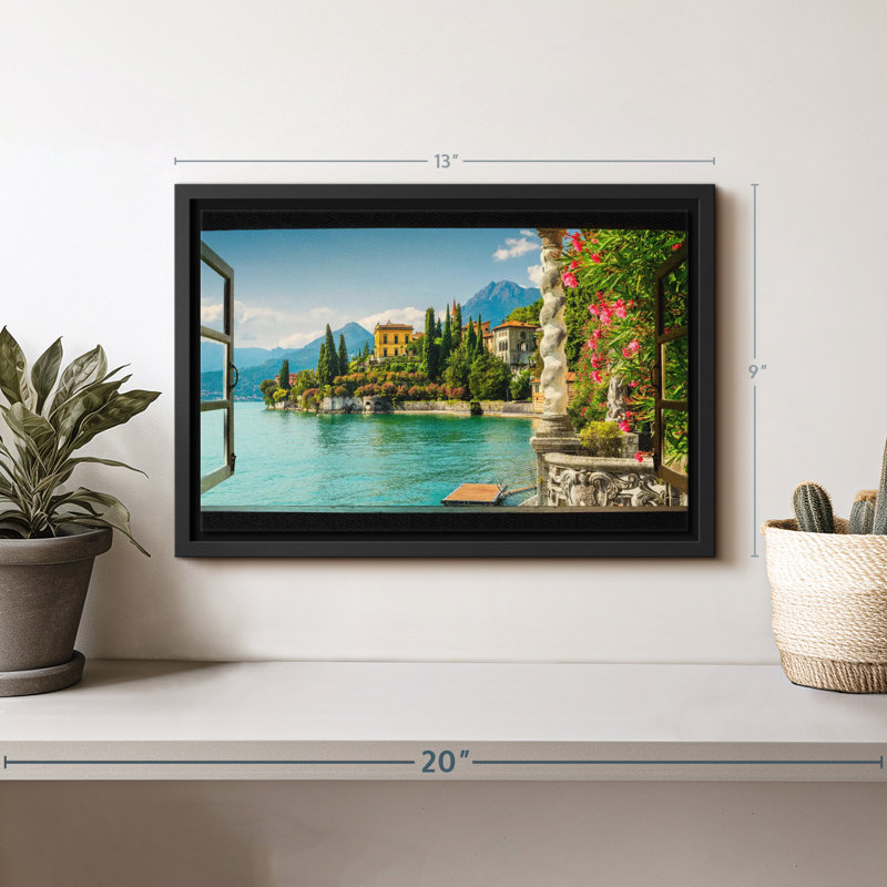 Nature «Window To Villa Monastero», H 9 po x l 13 po