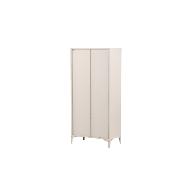 Arnolde 2 Door Steel Wardrobe, Beige